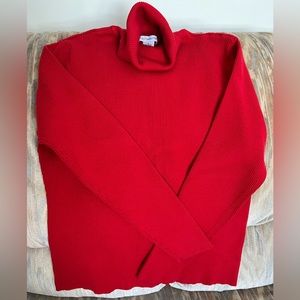 Liz Claiborne Red turtleneck sweater. Size XL
